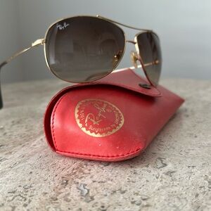 Ray-Ban RB 3293 Gold Frames, Brown Lenses